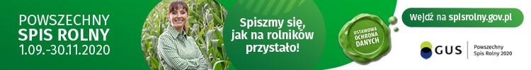 Baner promujący Powszechny Spis Rolny 2020